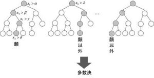 図3 Random Forestによる2クラス識別