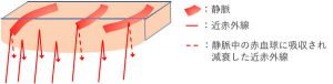 図2 近赤外線を用いた静脈の撮像原理の概要